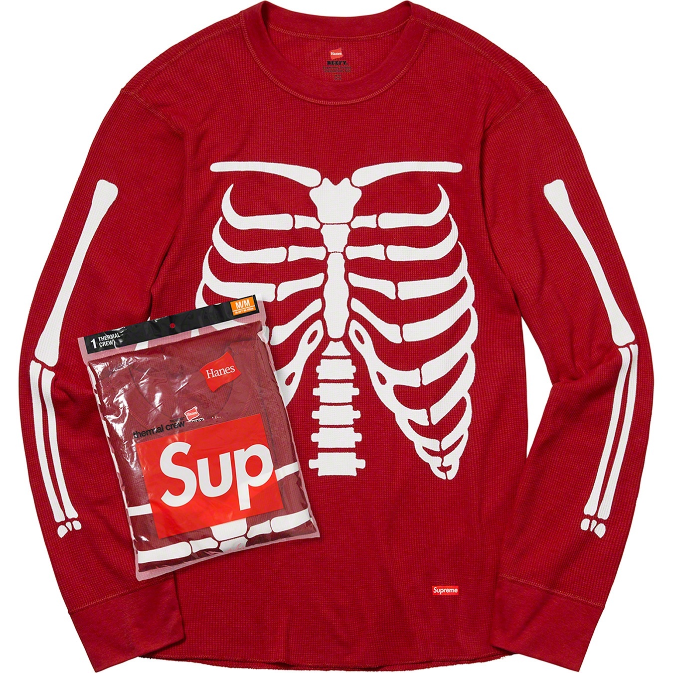 Supreme®/Hanes® Bones Thermal Crew (1 Pack) view 3